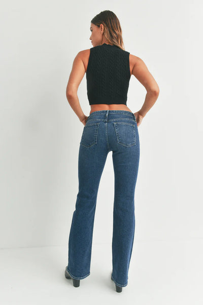 lowrise vintage slim bootcut jean