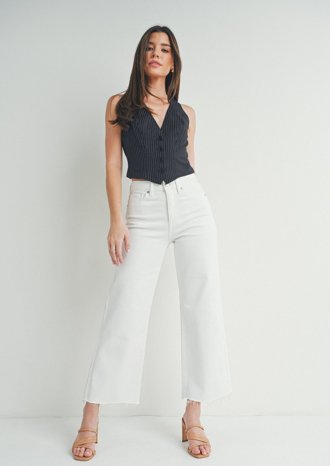 slim wide leg jean 