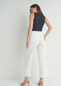 slim wide leg jean 