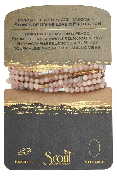 stone wrap brace/neck -morganite