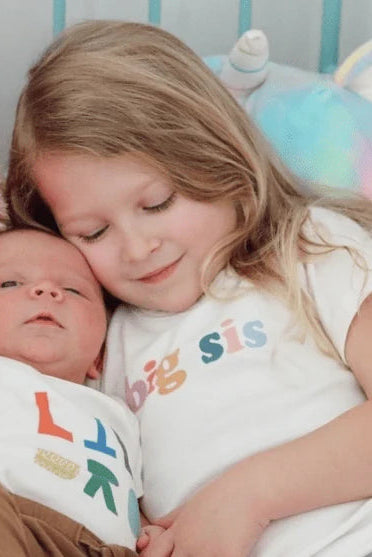 kids organic tee - big sis
