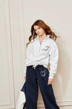 Load image into Gallery viewer, girls 1/2 zip atelier sweatshirt
