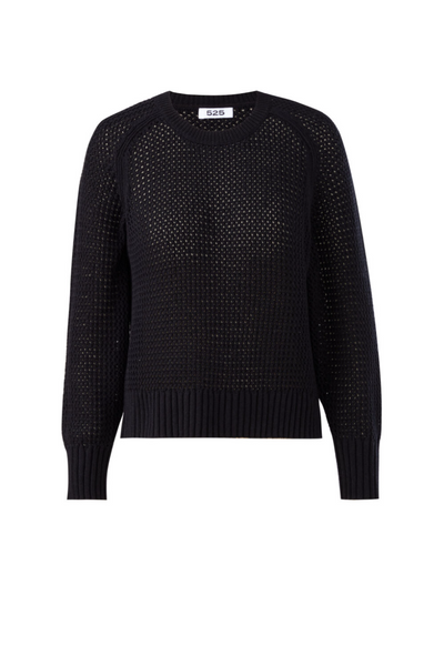 textured crew sweater