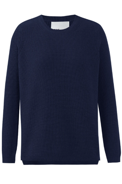 crew neck shaker sweater