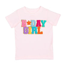 Load image into Gallery viewer, girls birthday girl patch tee
