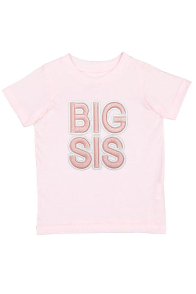 girls big sis patch tee
