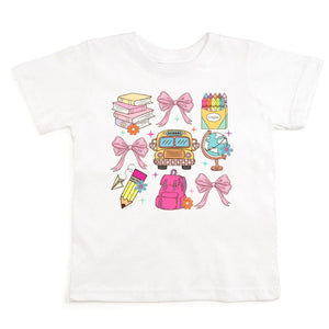 girls coquette school tshirt