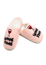 Load image into Gallery viewer, wine time slipper
