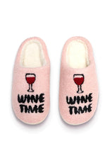 Load image into Gallery viewer, wine time slipper

