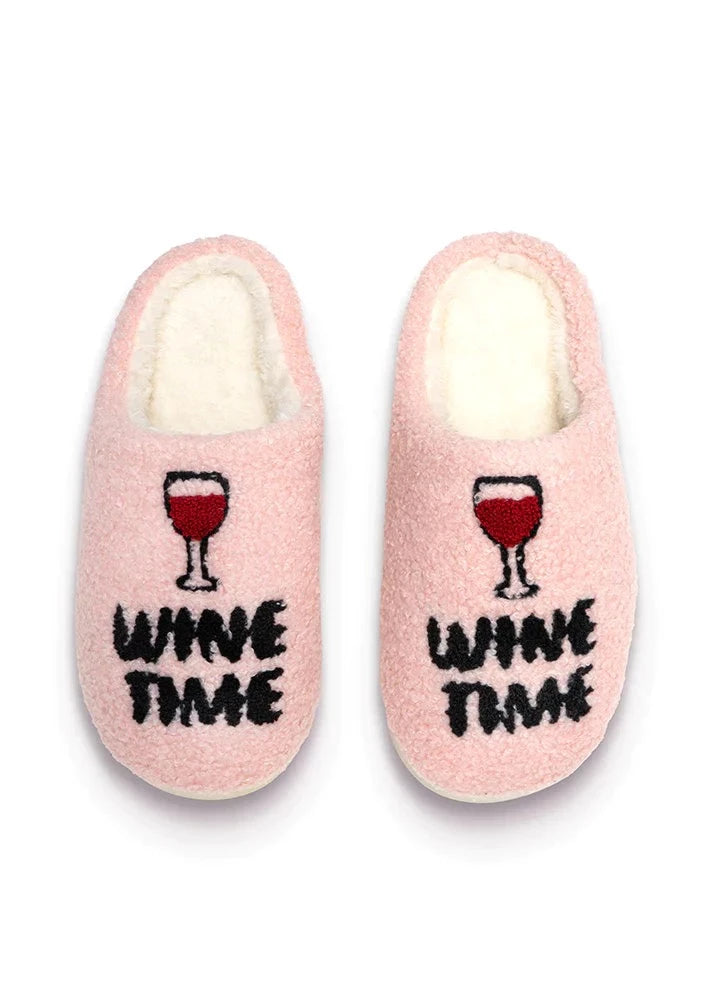 wine time slipper