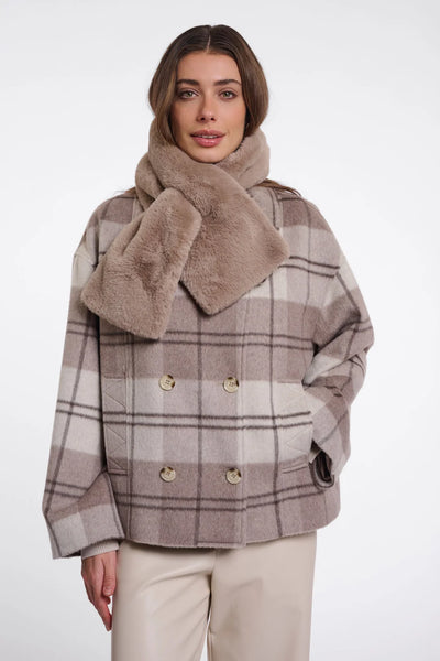 Faux Fur Pull Through Scarf
