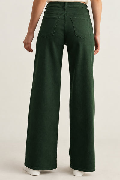 Stretch Wide Leg Colored Jean