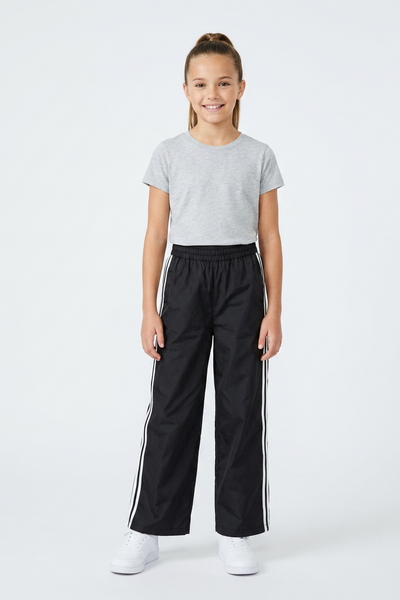 Tween strip track pant black