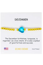 Load image into Gallery viewer, girls birthstone bracelet december
