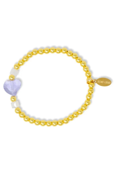 girls birthstone bracelet february