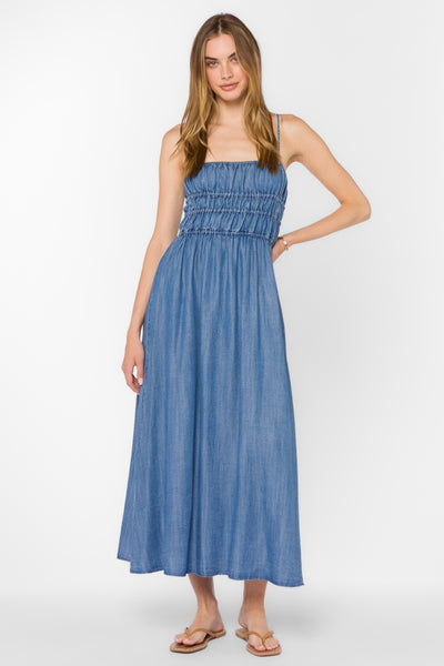 tencel strappy maxi dress