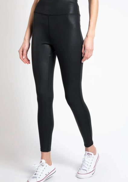 coated seamed leggings