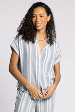 Load image into Gallery viewer, stripe button shirt
