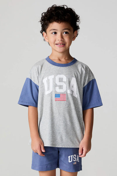 kids usa flag tee