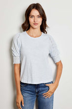 Load image into Gallery viewer, slub crochet inset tee
