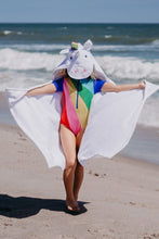 Load image into Gallery viewer, hooded towel unicorn
