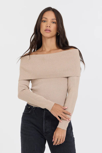 off shoulder sweater