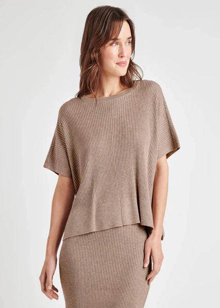 crew neck heathered sweater