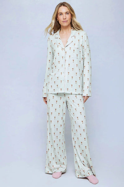 2pc PJ Set Stripe Martini