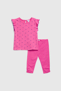 baby flower tee + legging set