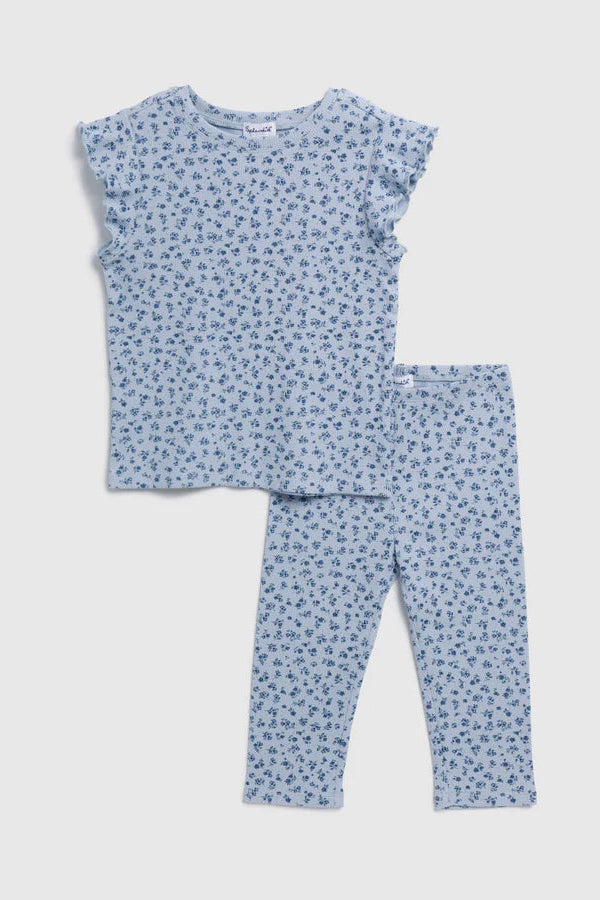girls ditsy floral tee + legging set