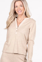 Load image into Gallery viewer, knit waffle henley sweater
