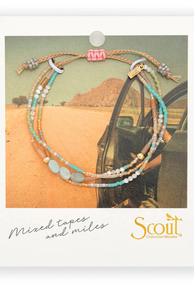 mixed media bracelet courage