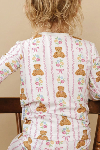 kids bamboo 2pc set honey bear