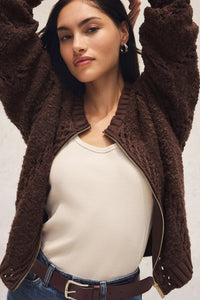sweater zip jacket