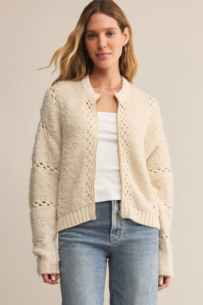 sweater zip jacket