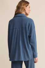 Load image into Gallery viewer, knit denim shacket
