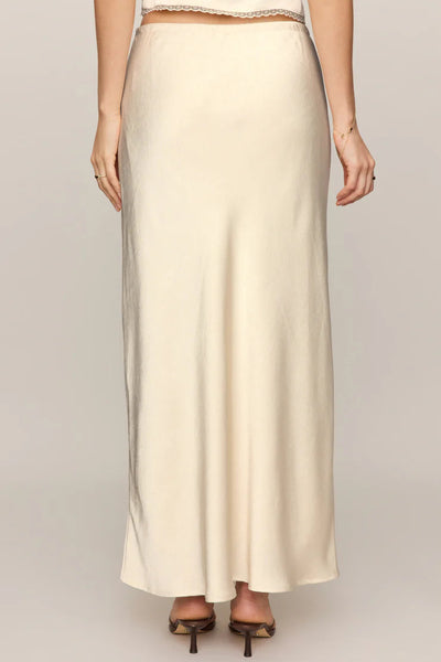 satin midi skirt