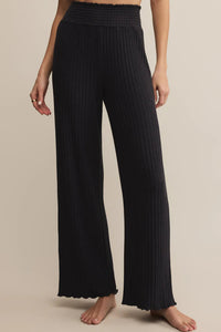 smock waist rib pant