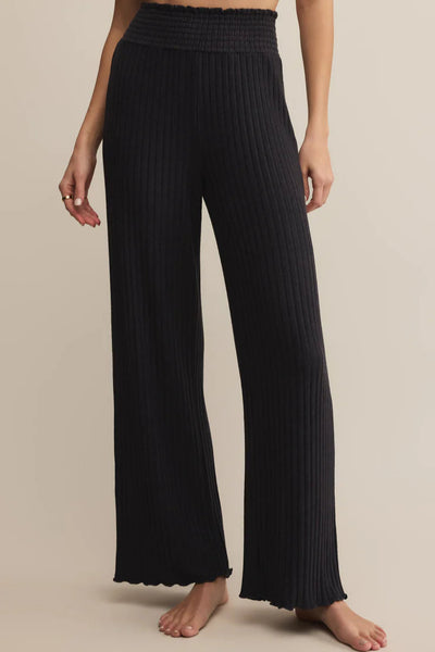 smock waist rib pant