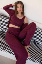 Load image into Gallery viewer, smock waist rib pant
