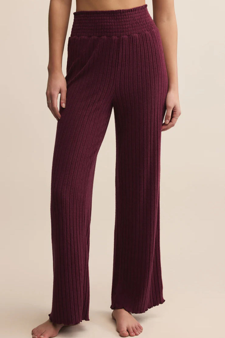 smock waist rib pant