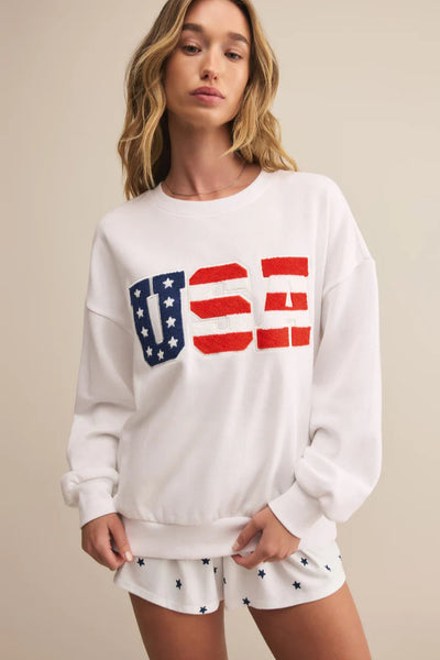 oversized USA sweatshirt