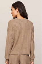 Load image into Gallery viewer, rib long sleeve cozy top
