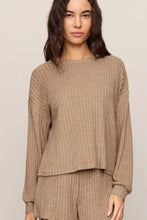 Load image into Gallery viewer, rib long sleeve cozy top
