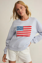 Load image into Gallery viewer, USA flag sweatshirt
