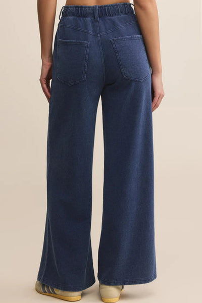 knit denim pant