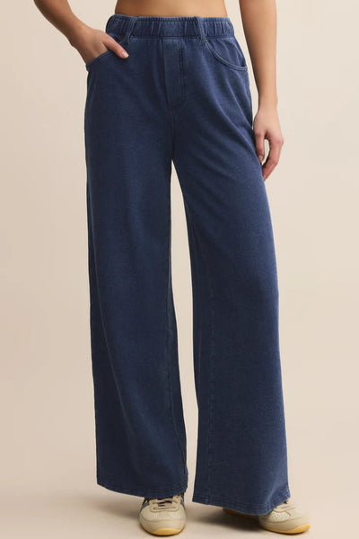 knit denim pant