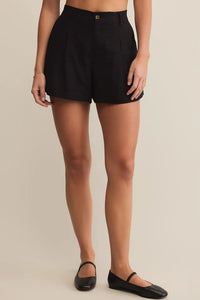 linen tailored shorts