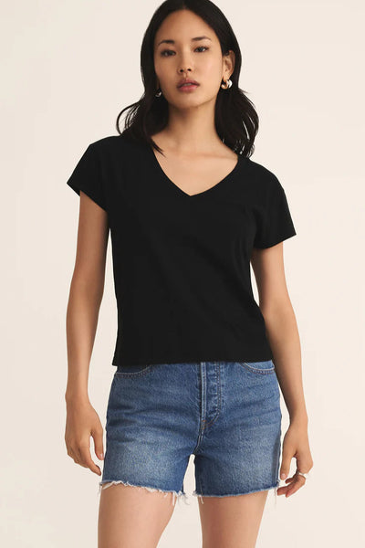 v neck short sleeve tee