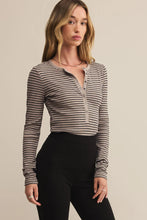 Load image into Gallery viewer, stripe henley top
